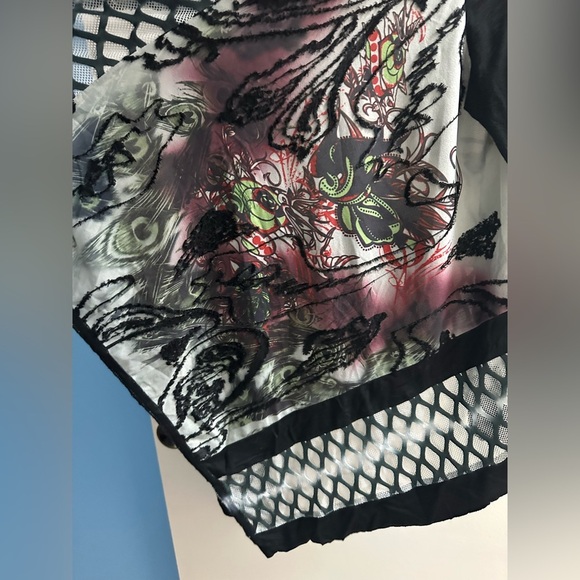 ✨ Gorgeous Minkas Multimedia Elements Tie Dye Cardigan Size L - Picture 7 of 13